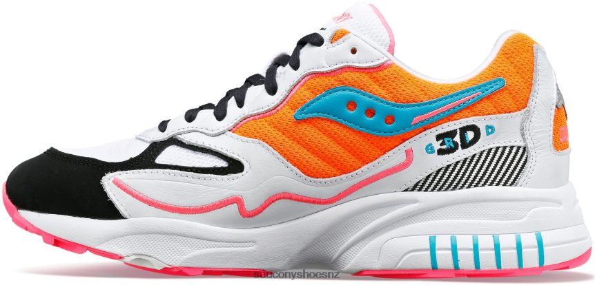 Saucony 3D Grid Hurricane TX0L64200 White/Orange