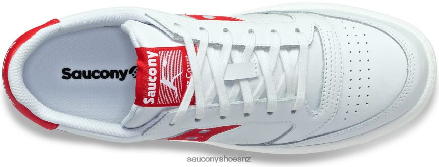 Saucony Jazz Court PU TX0L64239 White/Red