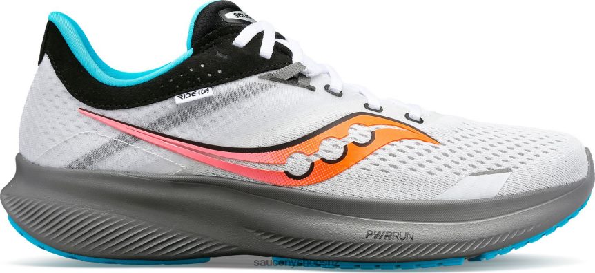 Saucony Ride 16 TX0L6411 White/Gravel