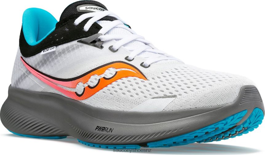 Saucony Ride 16 TX0L6411 White/Gravel