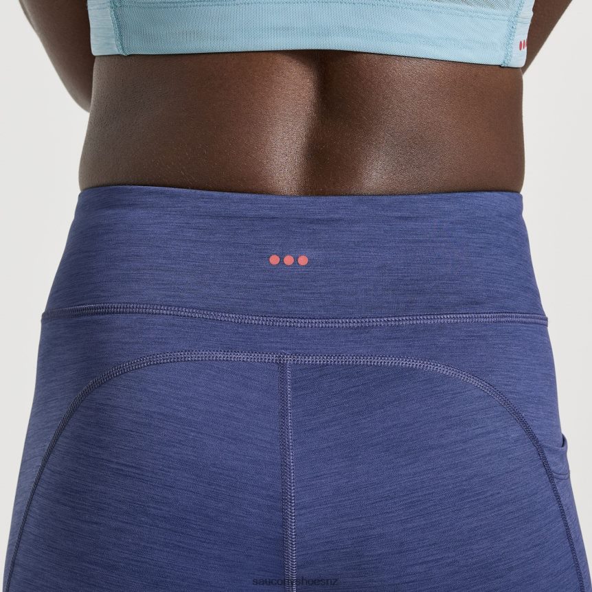 Saucony Fortify Crop Tight TX0L64814 Sodalite Heather