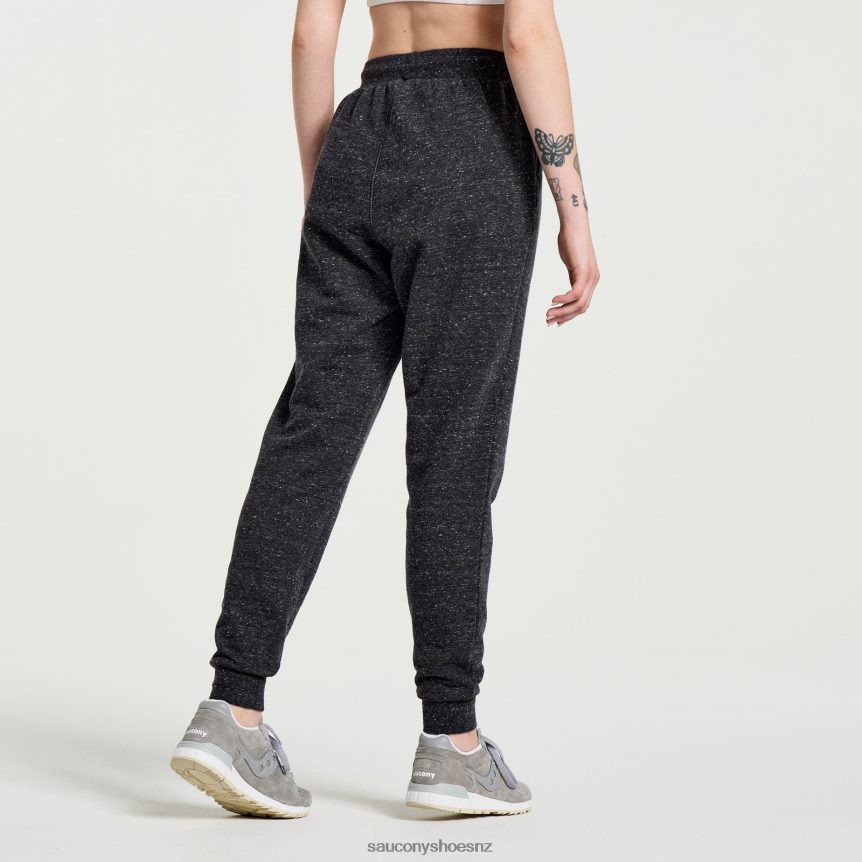 Saucony Rested Sweatpant TX0L64848 Black Heather Graphic