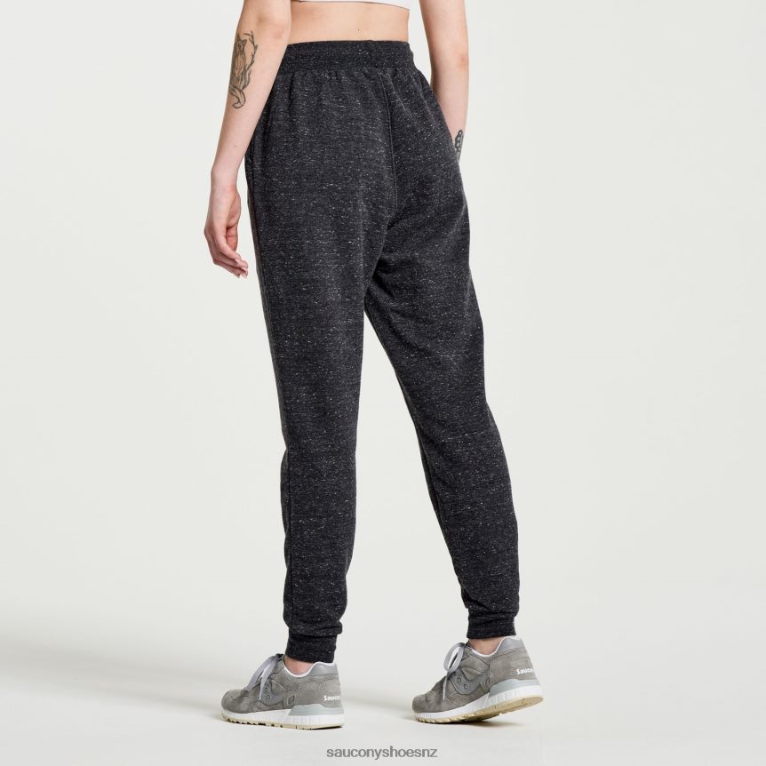 Saucony Rested Sweatpant TX0L64848 Black Heather Graphic