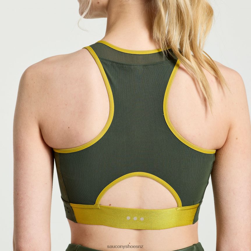 Saucony Pinnacle Bra Top TX0L64803 Climbing Ivy
