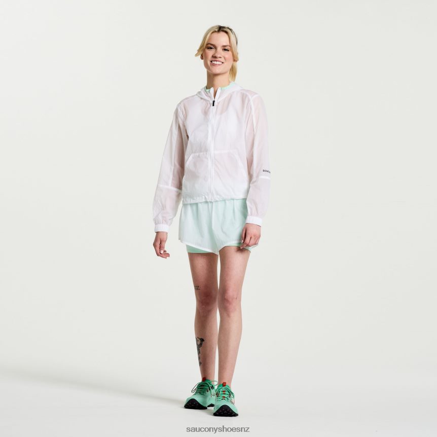 Saucony Elevate Packaway Jacket TX0L64714 White