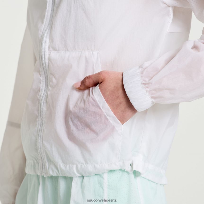 Saucony Elevate Packaway Jacket TX0L64714 White