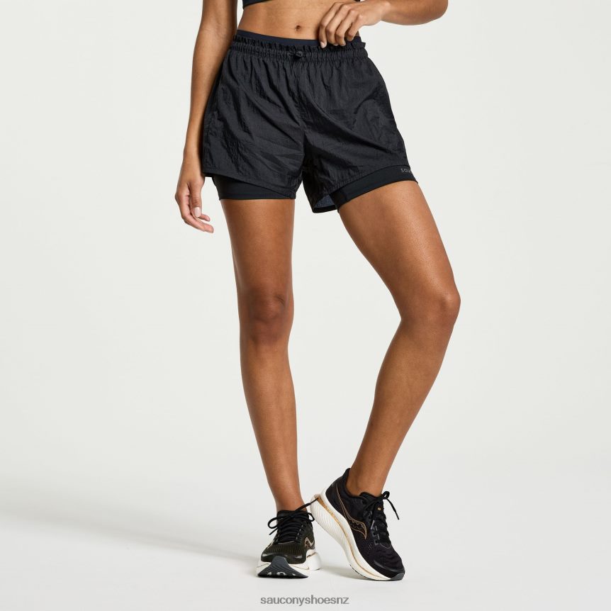 Saucony Elevate 4 2-in-1 Short TX0L64822 Black
