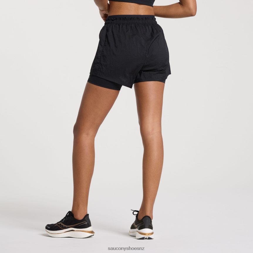 Saucony Elevate 4 2-in-1 Short TX0L64822 Black