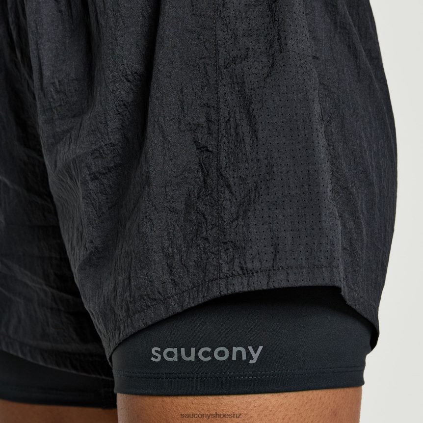 Saucony Elevate 4 2-in-1 Short TX0L64822 Black