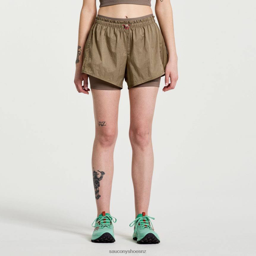 Saucony Elevate 4 2-in-1 Short TX0L64823 Pewter