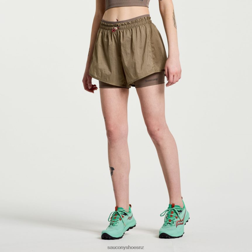 Saucony Elevate 4 2-in-1 Short TX0L64823 Pewter