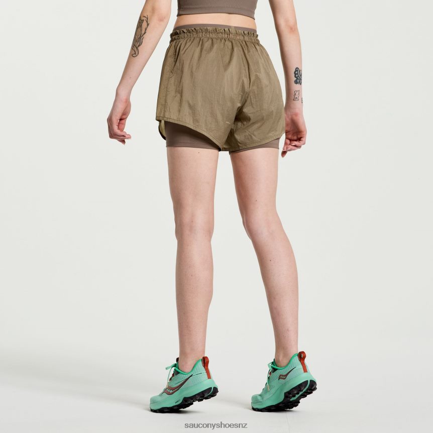Saucony Elevate 4 2-in-1 Short TX0L64823 Pewter