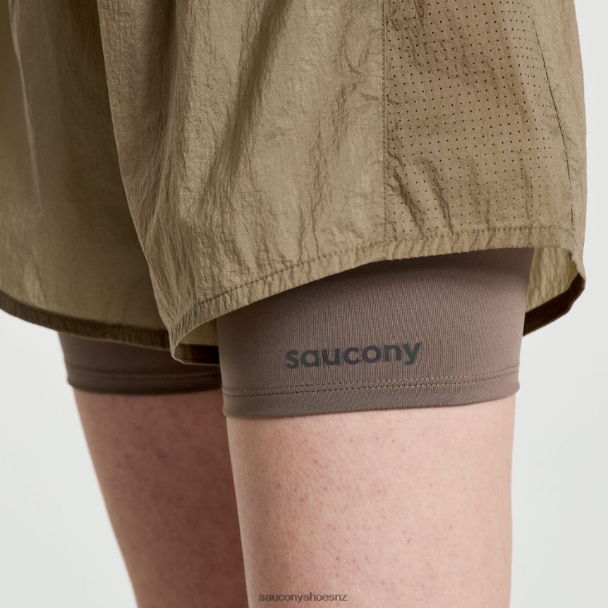 Saucony Elevate 4 2-in-1 Short TX0L64823 Pewter
