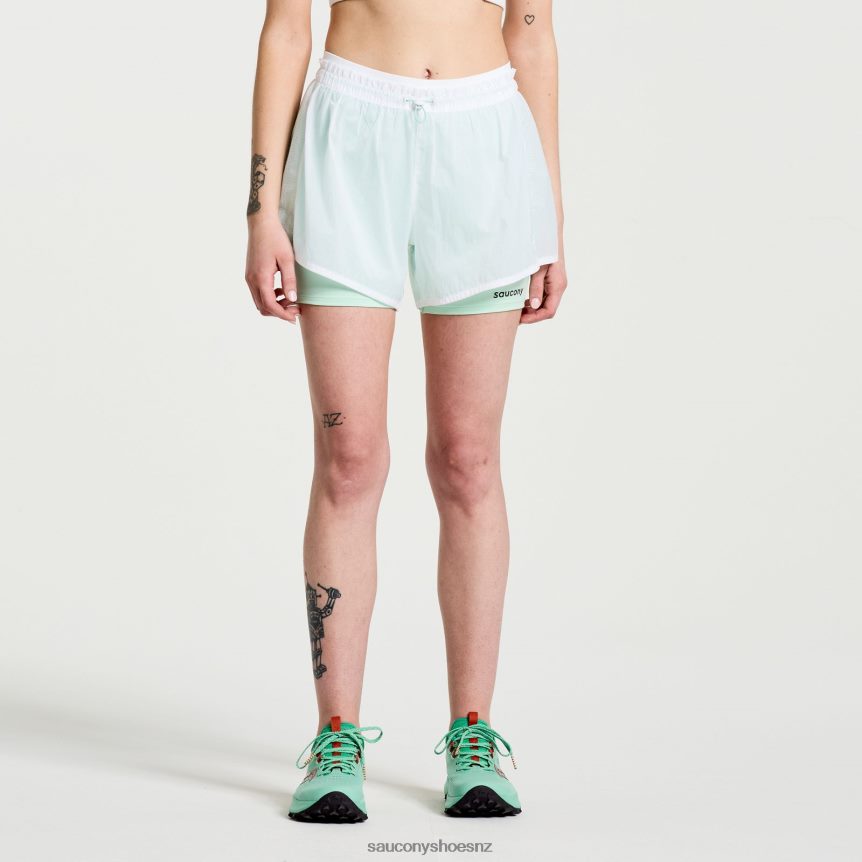 Saucony Elevate 4 2-in-1 Short TX0L64824 White