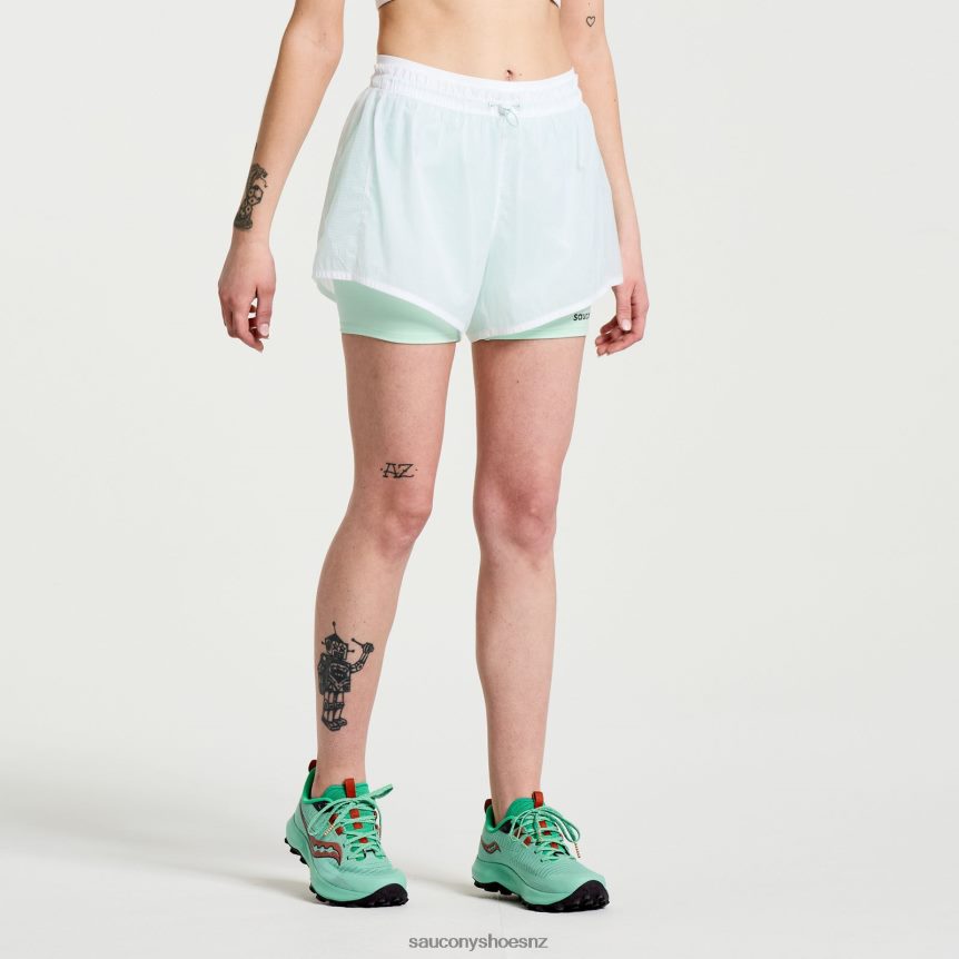 Saucony Elevate 4 2-in-1 Short TX0L64824 White