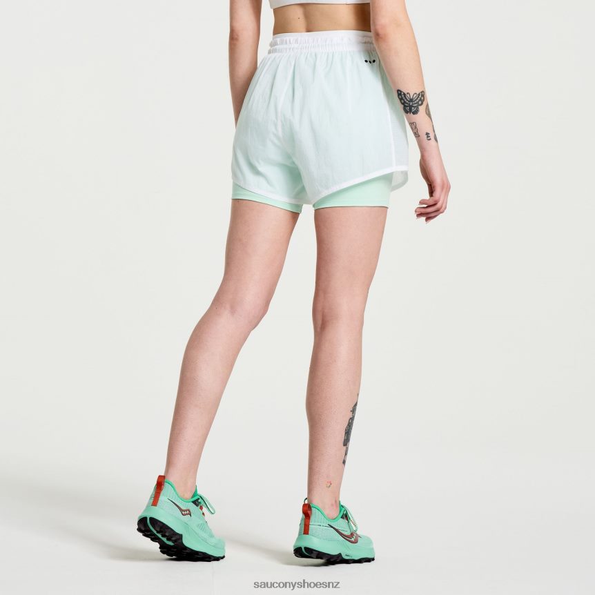 Saucony Elevate 4 2-in-1 Short TX0L64824 White