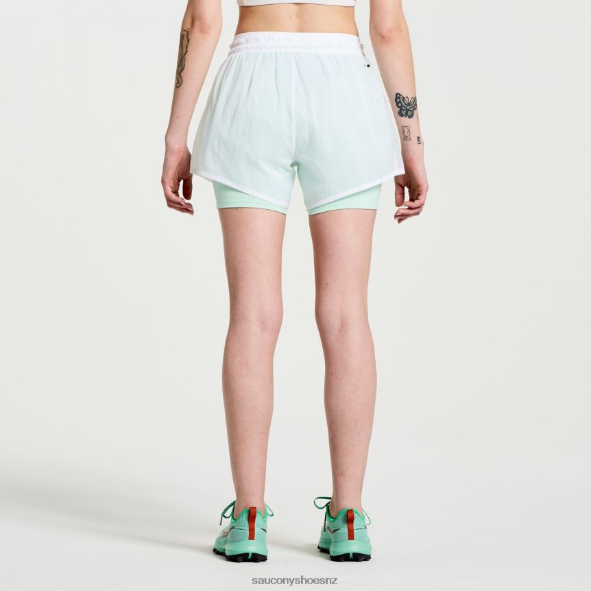 Saucony Elevate 4 2-in-1 Short TX0L64824 White