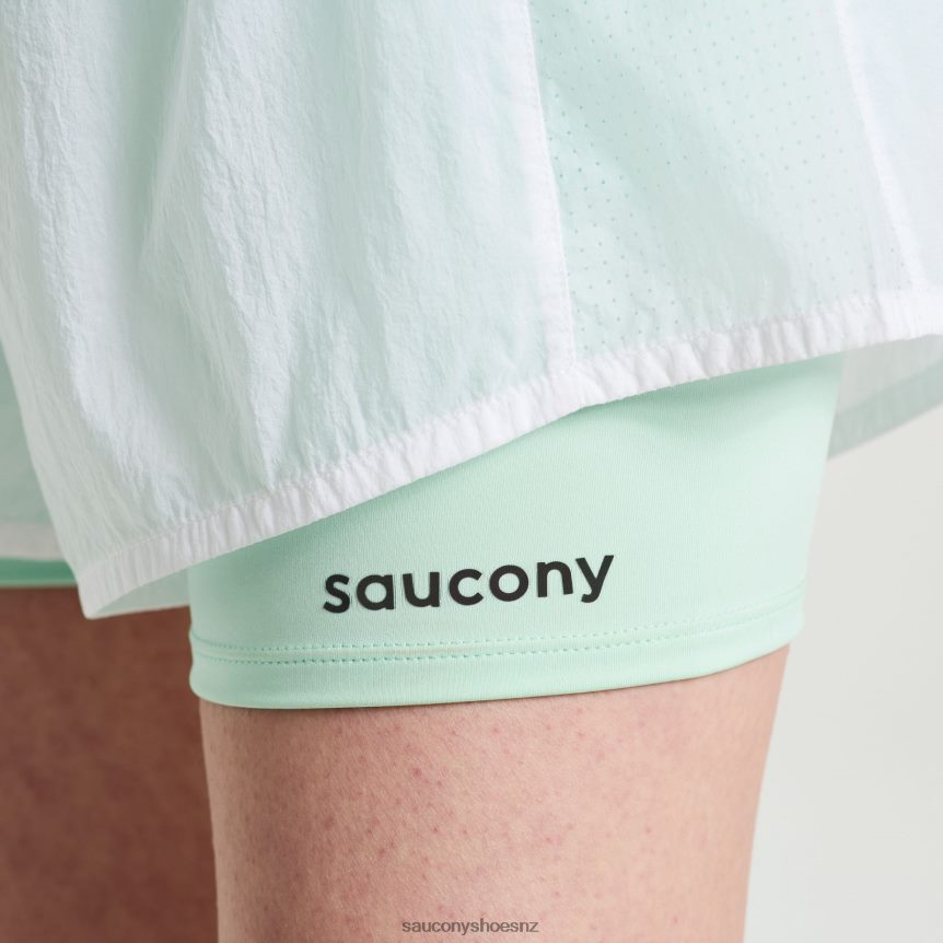 Saucony Elevate 4 2-in-1 Short TX0L64824 White
