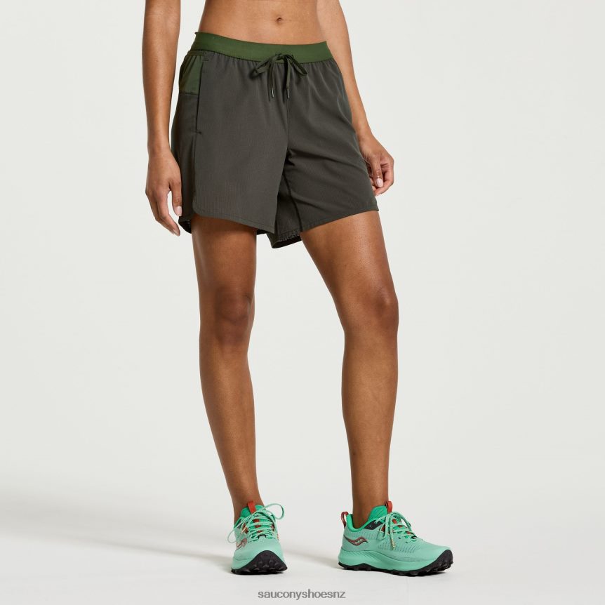 Saucony Explorer Utility 6 Short TX0L64818 Climbing Ivy