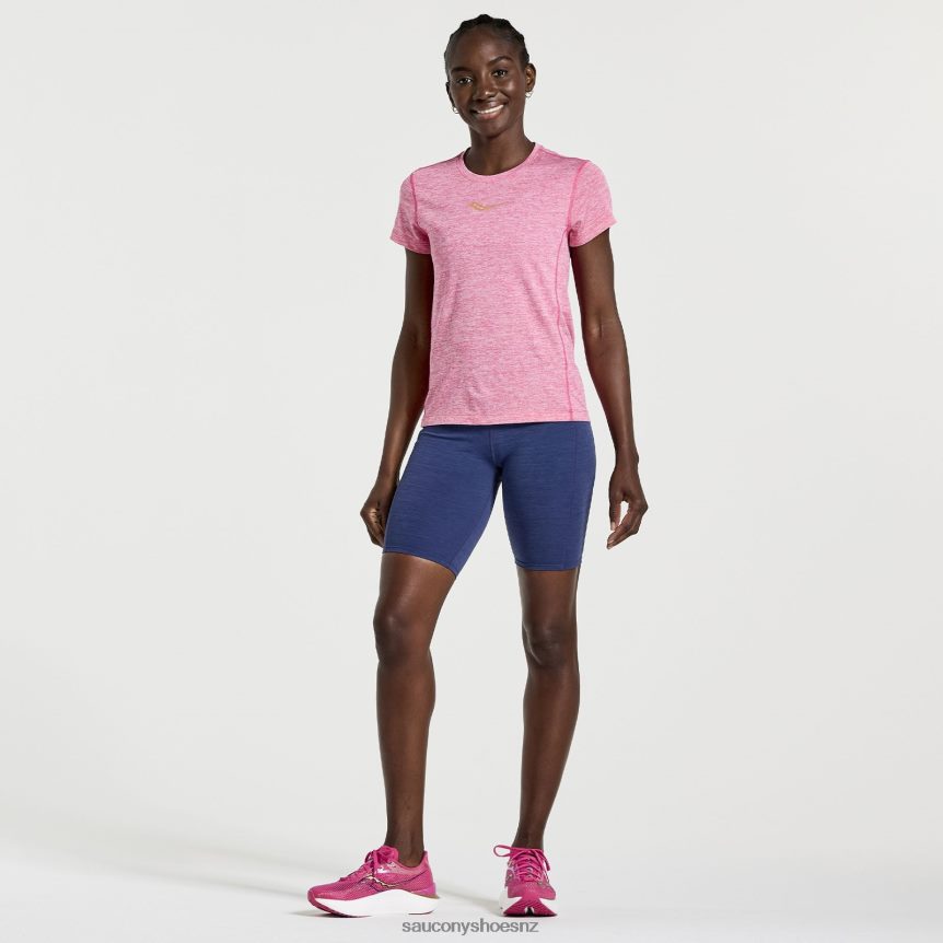 Saucony Fortify 8 Biker Short TX0L64834 Sodalite Heather