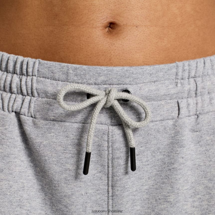 Saucony Rested Sweat Short TX0L64831 Light Grey Heather Graphic
