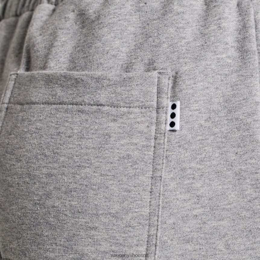 Saucony Rested Sweat Short TX0L64831 Light Grey Heather Graphic