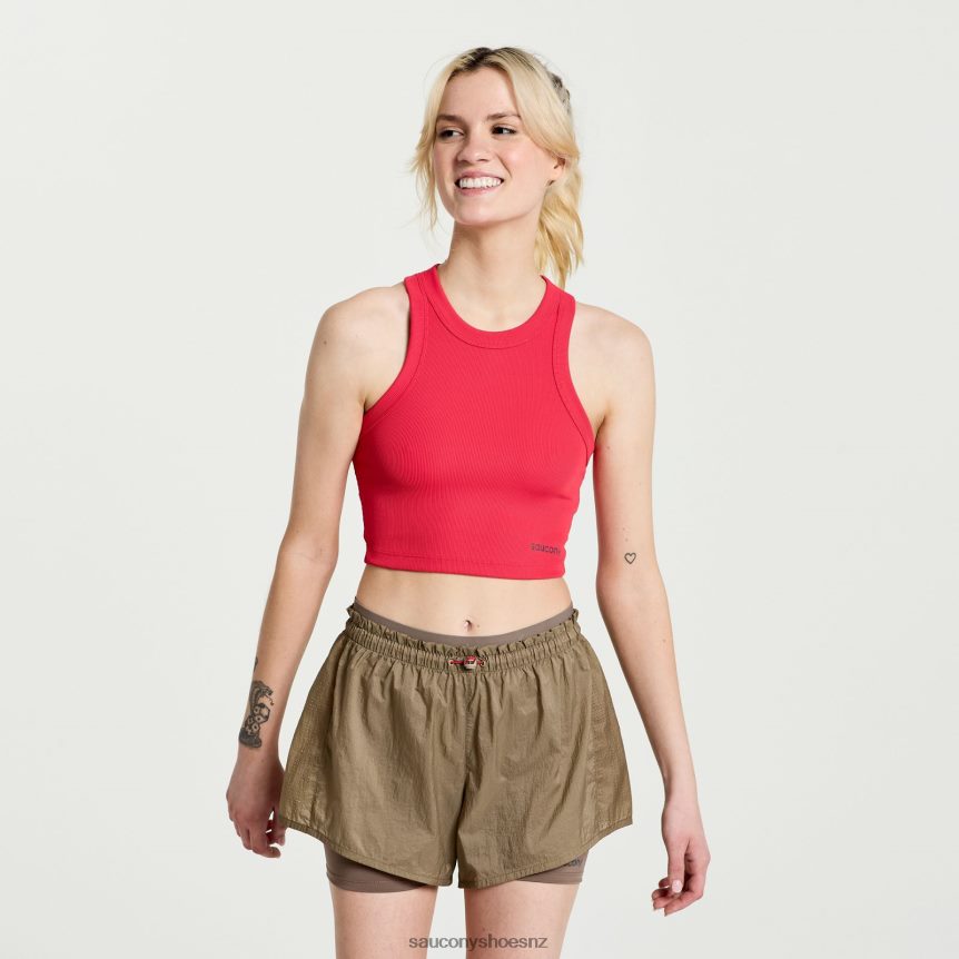 Saucony Elevate Crop Top TX0L64771 Rose