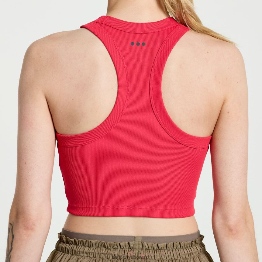 Saucony Elevate Crop Top TX0L64771 Rose