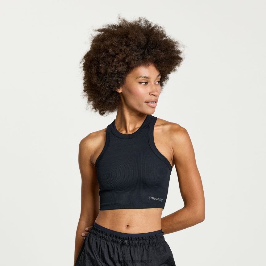 Saucony Elevate Crop Top TX0L64772 Black