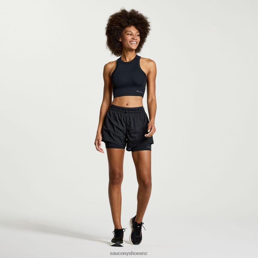 Saucony Elevate Crop Top TX0L64772 Black