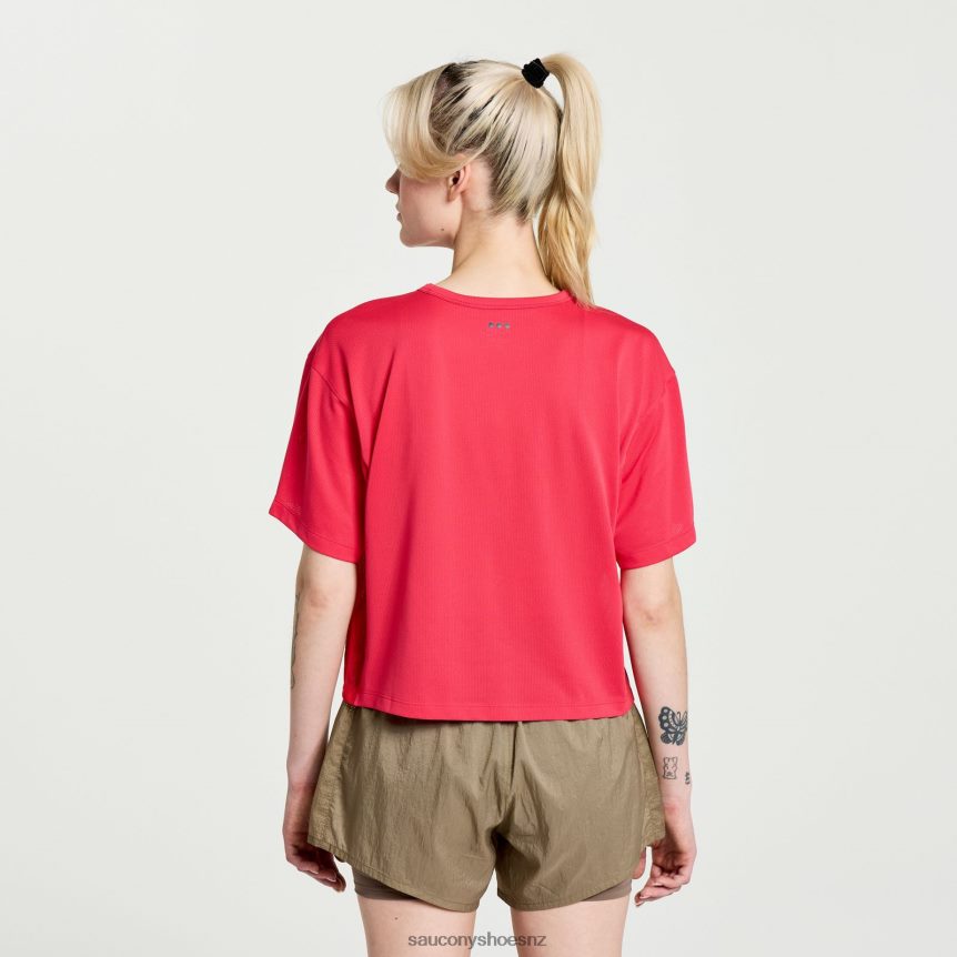 Saucony Elevate Short Sleeve TX0L64768 Rose