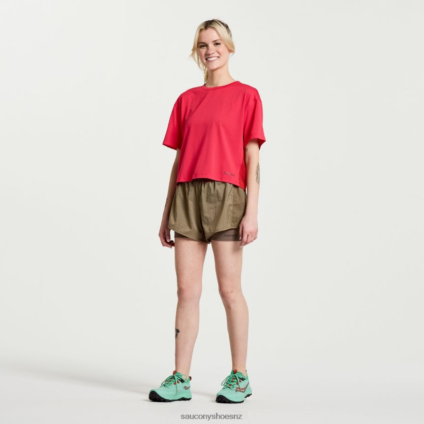 Saucony Elevate Short Sleeve TX0L64768 Rose