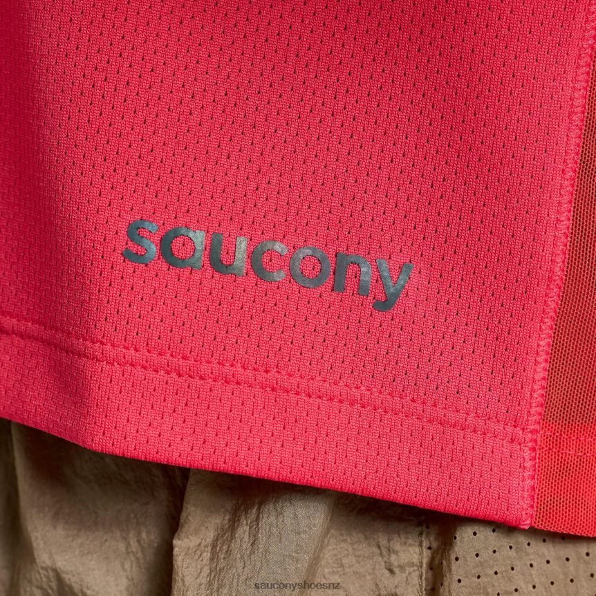 Saucony Elevate Short Sleeve TX0L64768 Rose