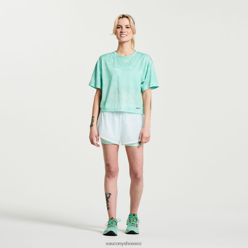 Saucony Elevate Short Sleeve TX0L64769 Atmos Tie-Dye Print