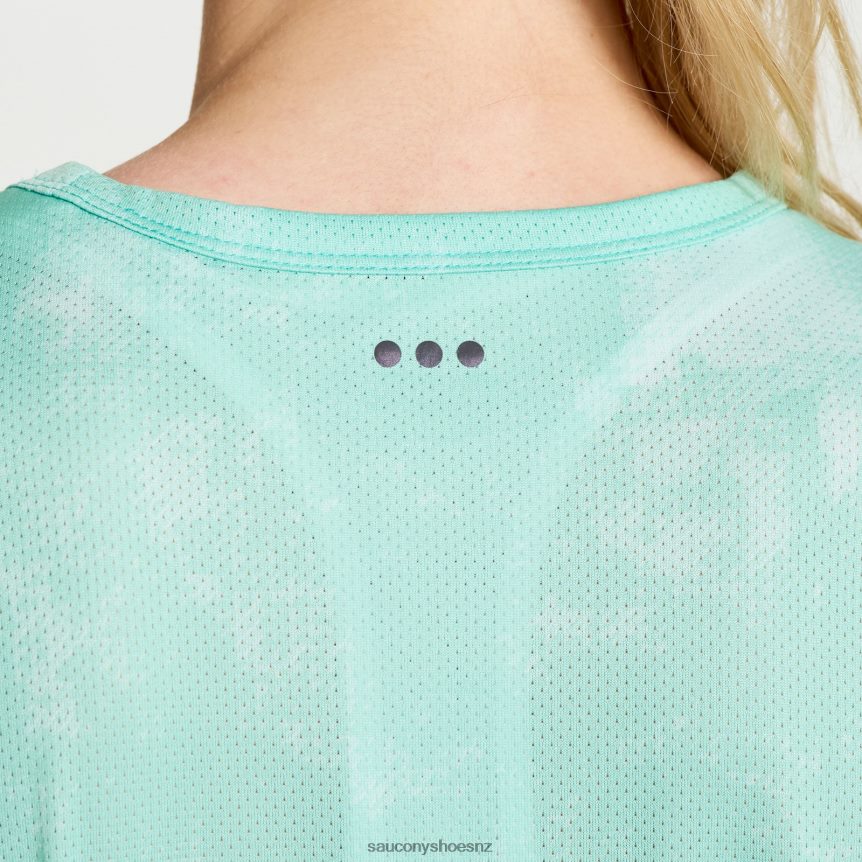 Saucony Elevate Short Sleeve TX0L64769 Atmos Tie-Dye Print