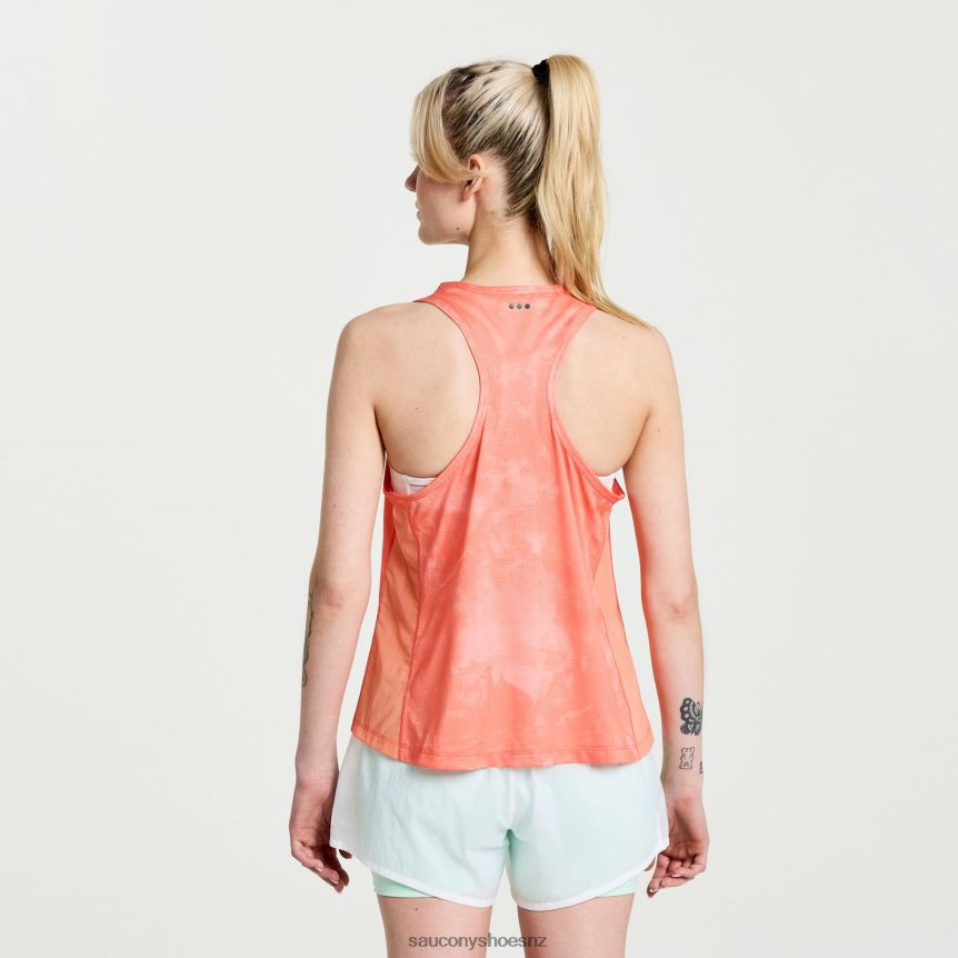 Saucony Elevate Tank Top TX0L64749 Zenith Tie-Dye Print