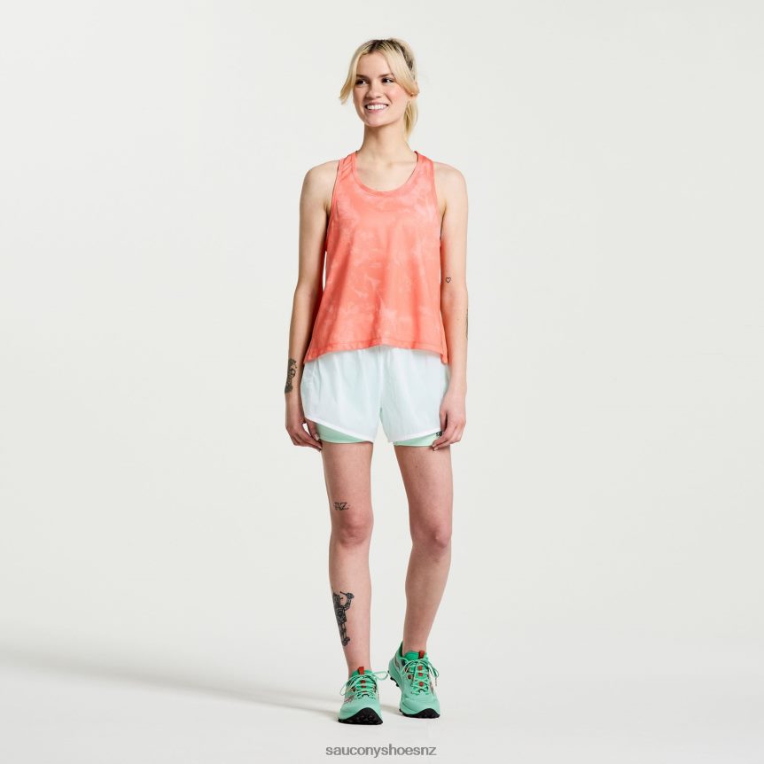 Saucony Elevate Tank Top TX0L64749 Zenith Tie-Dye Print