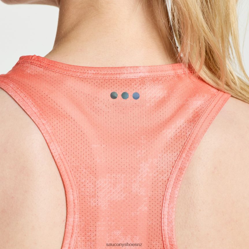 Saucony Elevate Tank Top TX0L64749 Zenith Tie-Dye Print