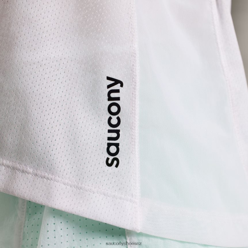 Saucony Elevate Tank Top TX0L64751 White Tie-Dye Print