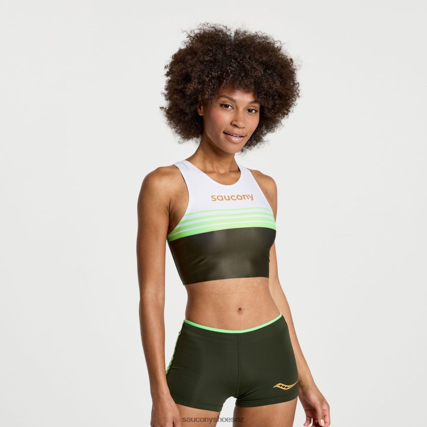 Saucony Elite Crop Top TX0L64756 Umbra