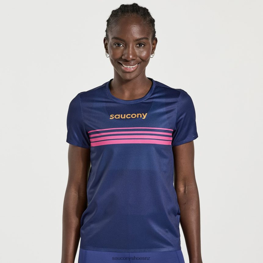 Saucony Elite Short Sleeve TX0L64792 Sodalite