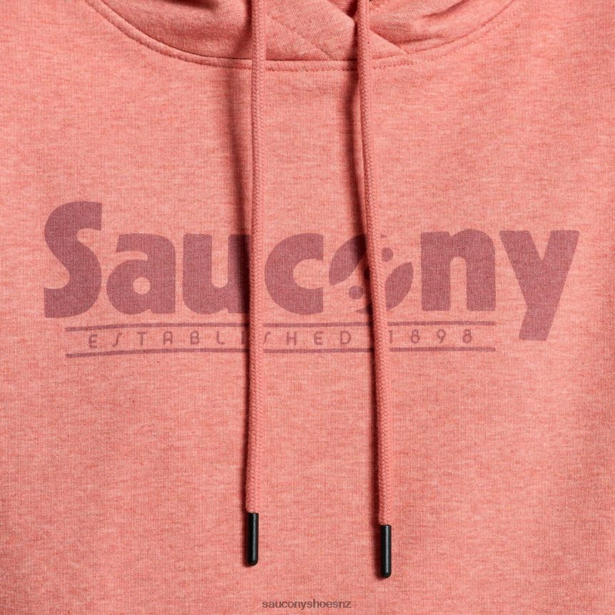 Saucony Rested Hoodie TX0L64793 Soot Heather Graphic