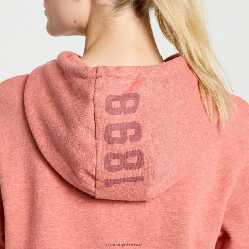 Saucony Rested Hoodie TX0L64793 Soot Heather Graphic