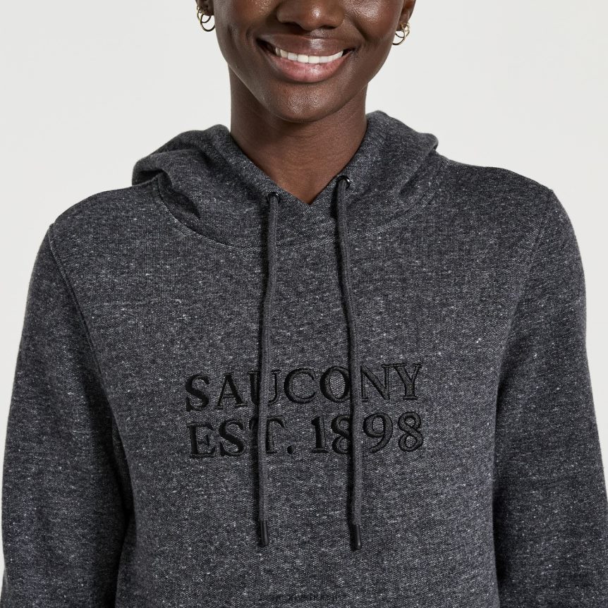 Saucony Rested Hoodie TX0L64795 Black Heather