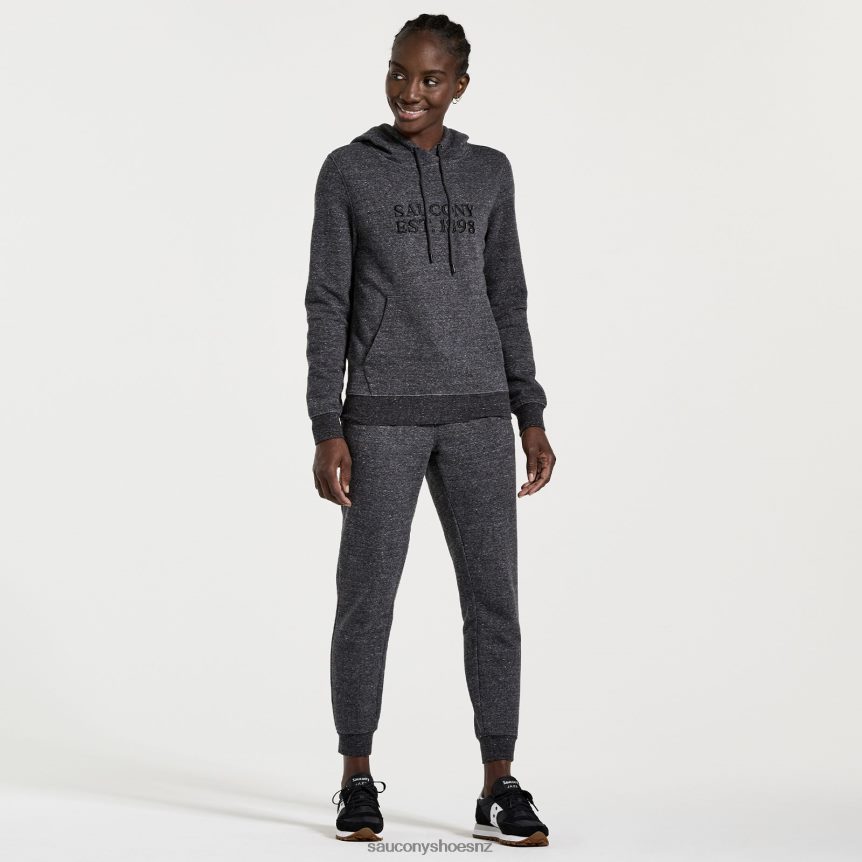 Saucony Rested Hoodie TX0L64795 Black Heather