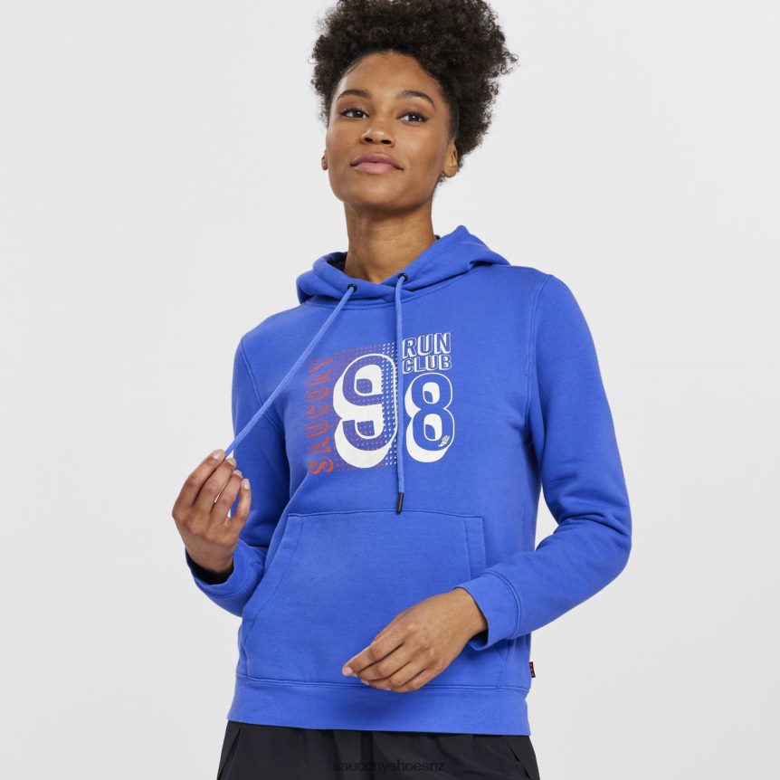 Saucony Rested Hoodie TX0L64796 Blue Raz