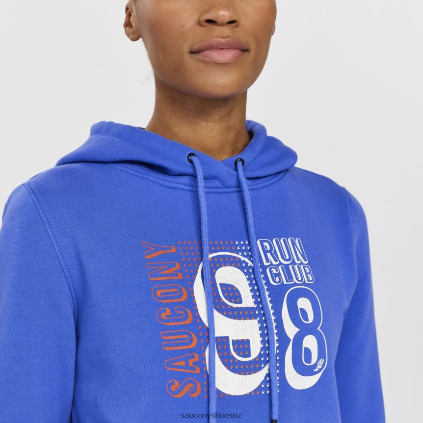 Saucony Rested Hoodie TX0L64796 Blue Raz