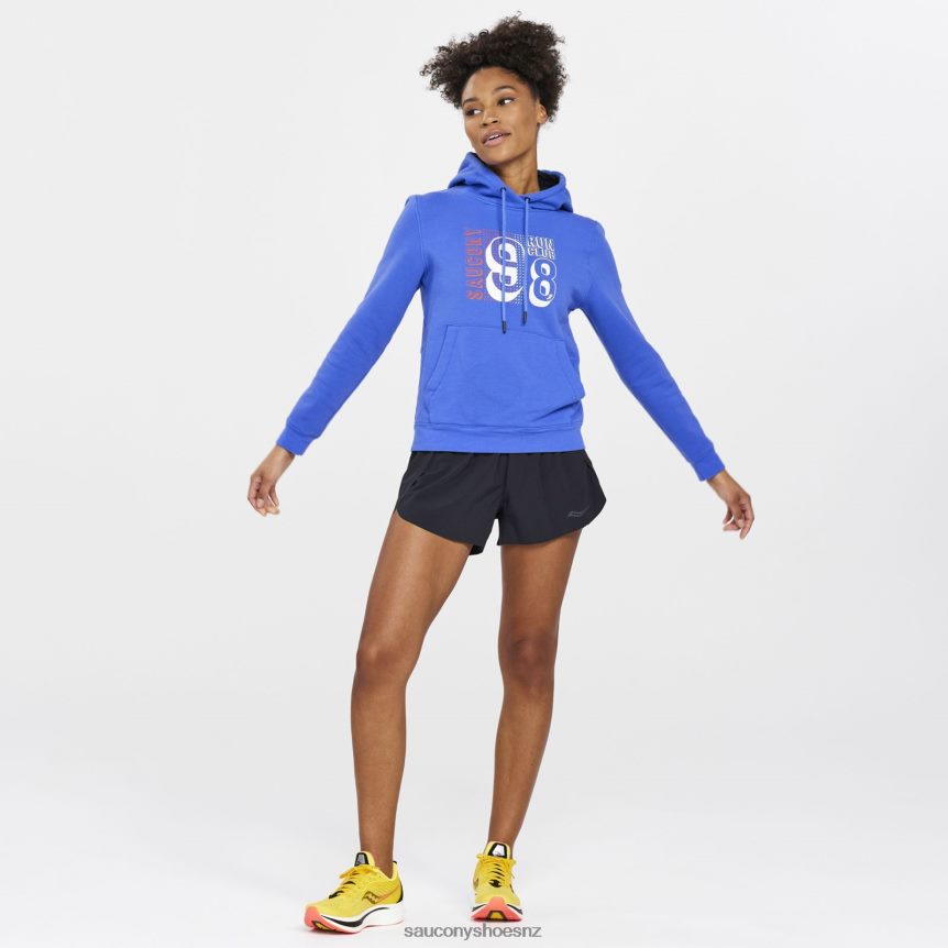 Saucony Rested Hoodie TX0L64796 Blue Raz