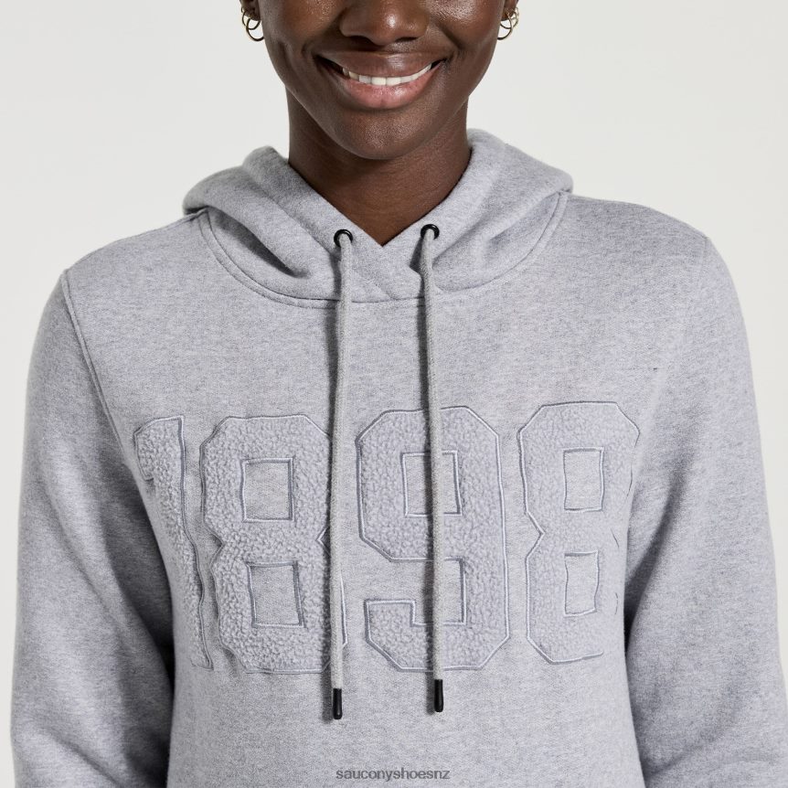 Saucony Rested Hoodie TX0L64797 Light Grey Heather
