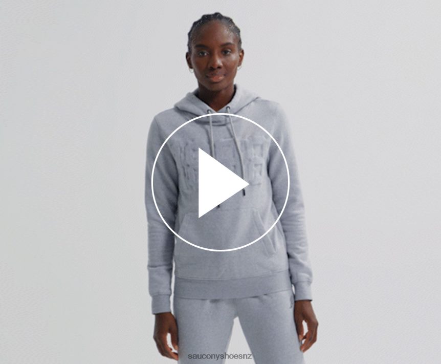 Saucony Rested Hoodie TX0L64797 Light Grey Heather